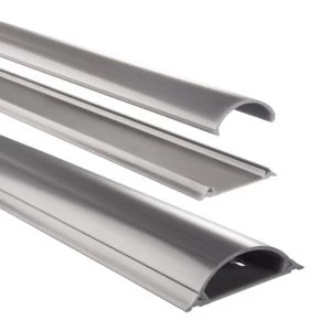 Image of Hama PVC Cable Duct, semicircular, 100/7/2.1 cm, grey