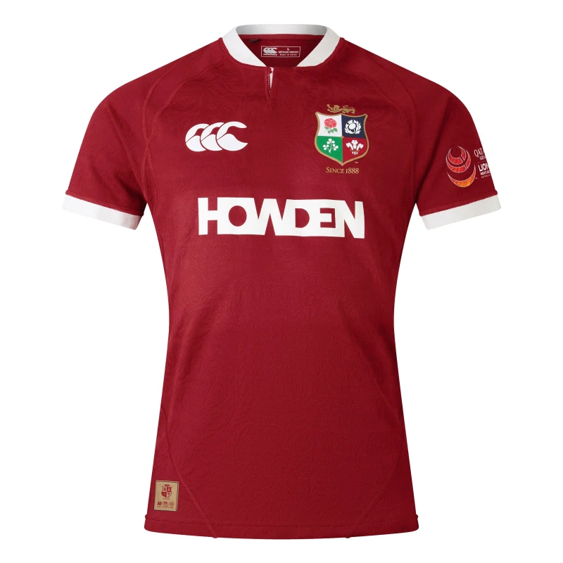 Image of Canterbury British & Irish Lions 2025 Authentic Shirt Mens Red Dahlia male S