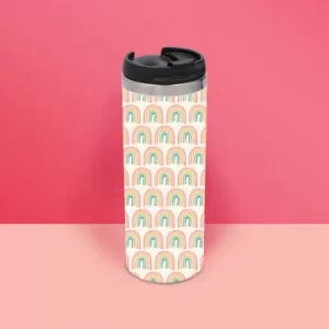 Image of Hand Drawn Rainbow Thermo Insulated Travel Mug