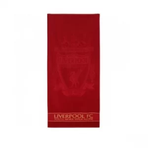 Image of Liverpool FC Embossed Jacquard Towel