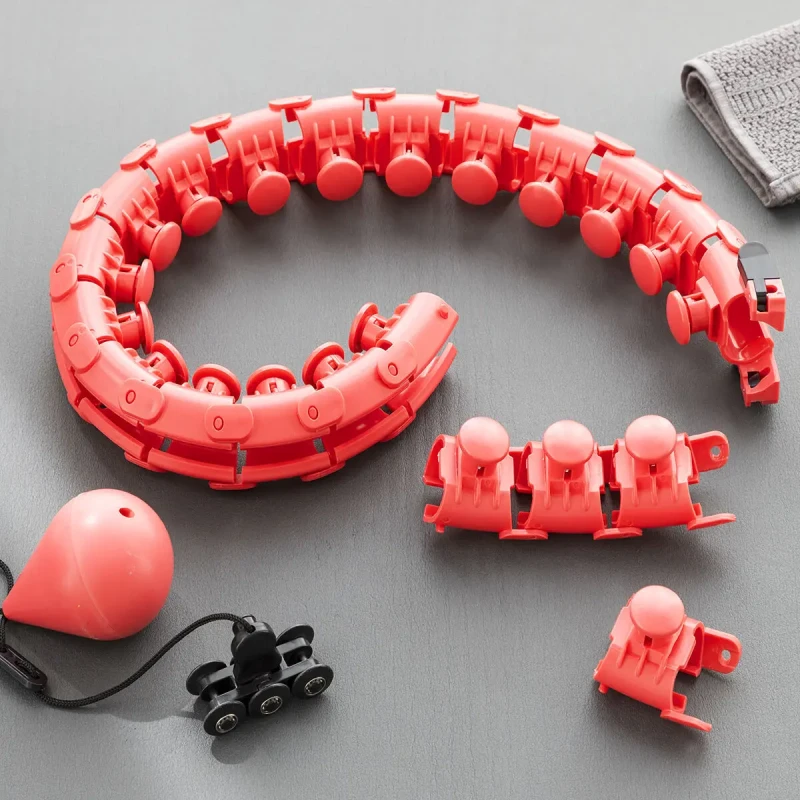 Image of Adjustable smart fitness ring with weights InnovaGoods Fittehoop Rouge Unisex TU