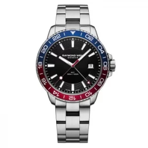 Image of Raymond Weil Tango Gmt Mens Stainless Steel Bracelet Watch