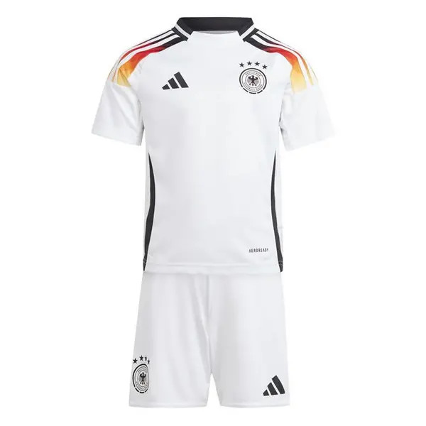 Image of adidas Germany Home Minikit 2024 Infants International Replica Minikits 2-3 Years White 37637601125