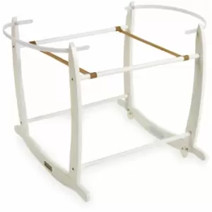 Image of Deluxe White Moses Basket Rocking Stand - White - Clair De Lune