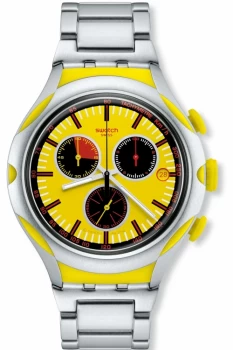 Image of Mens Swatch Irony X-Lite - Lemon Squash Chronograph Watch YYS4002AG