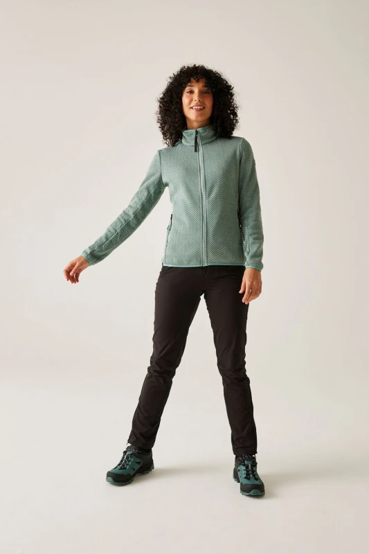 Image of Womens zipped fleece Regatta Elzie Vert Female 38