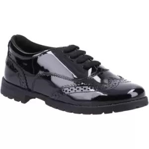 Image of Hush Puppies Girls Eadie Junior Patent Leather School Shoes UK Size 11 (EU 29)