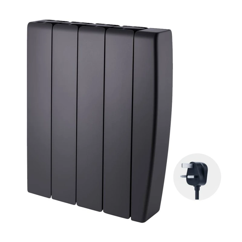 Image of TCP Smart 1000W Black Ceramic Panel Electric Radiator Black Unisex