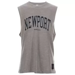 Image of SoulCal USA Print Vest Mens - Grey
