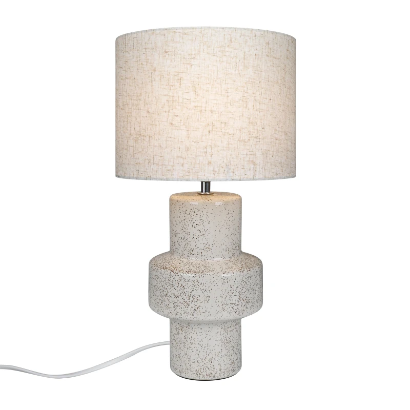 Image of Nordlux Dugan Indoor Table Lamp Beige Ceramic E14 Weighted Base - Mains Powered, IP20 Beige Unisex