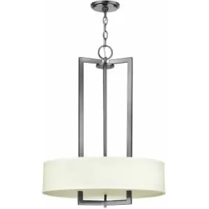 Image of Loops - 3 Bulb Chandelier Hanging Pendant LIght Antique Nickel LED E27 60W Bulb