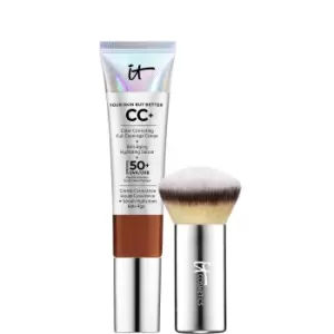 Image of IT Cosmetics Your Skin But Better CC + Cream and Mini Brush Kit - Deep