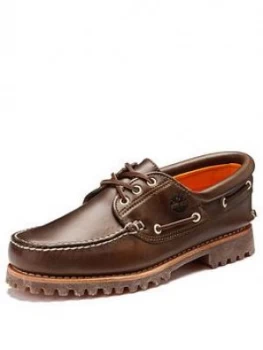 Image of Timberland Hand Sewn Mens Boat Shoes Brown Size 9 Men