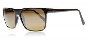 Image of Maui Jim Flat Island Sunglasses Brown Stripe STG-BG Polariserade 58mm