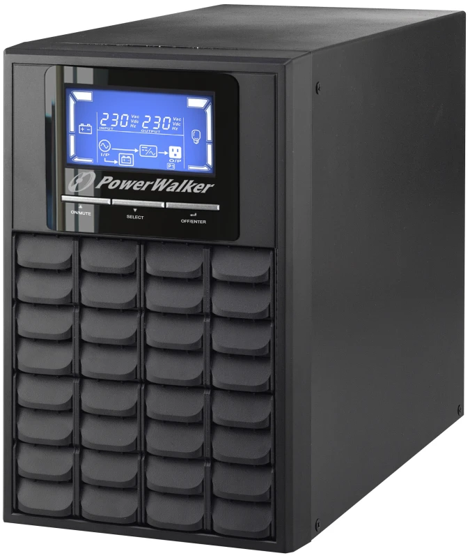 Image of PowerWalker VFI 1000C LCD uninterruptible power supply (UPS) Double-co