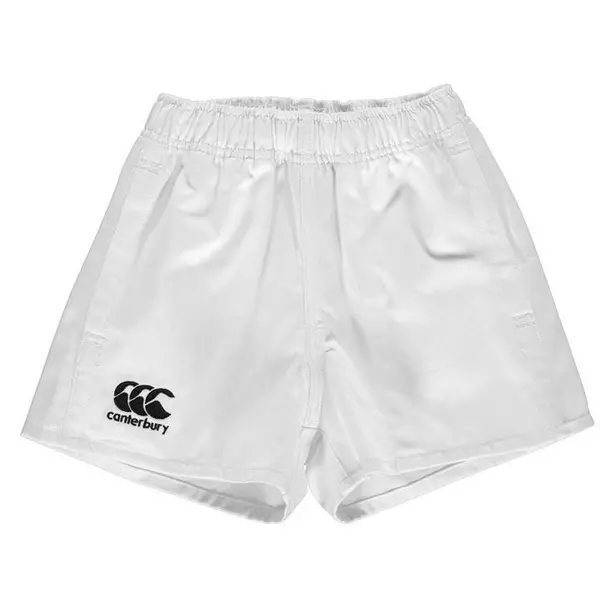 Image of Canterbury Pro Rugby Shorts Junior Boys - White 7 - 8 Years