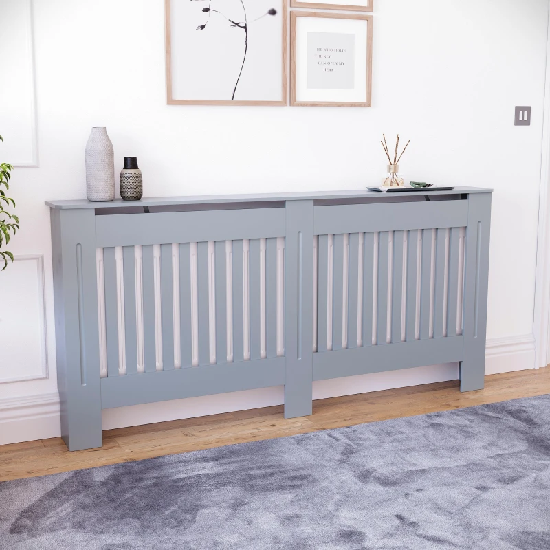 Image of Lassic Vida Designs Chelsea Radiator Cover, Extra Large Dark Grey unisex XL