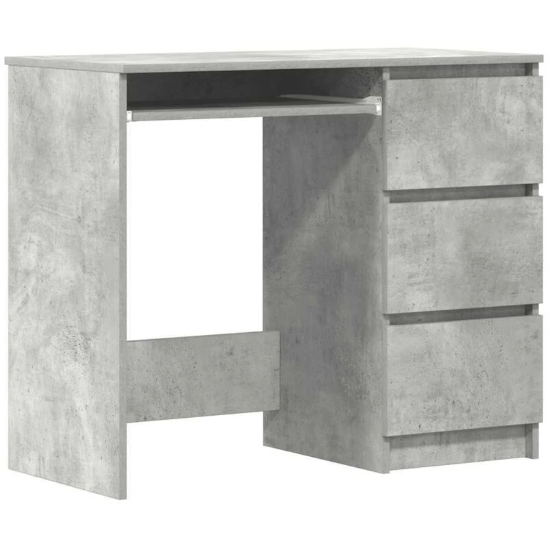 Image of VIDAXL Desk Concrete Grey 90x45x76cm Engineered Wood Vidaxl 8719883914398