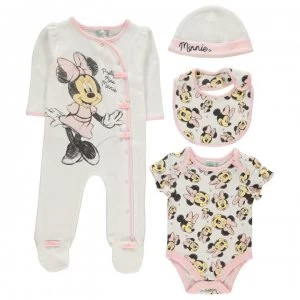 Image of Character 4 Piece Romper Set Baby - Minnie Mouse