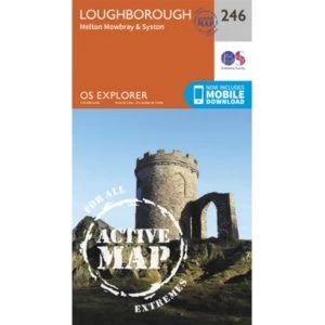 Image of Loughborough, Melton Mowbray and Syston by Ordnance Survey (Sheet map, folded, 2015)