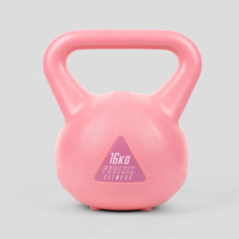 Image of Phoenix Fitness 16Kg Pink Kettlebell For Strength And Conditioning Workouts