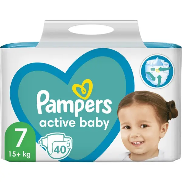 Image of Pampers Active Baby Size 7 40 Nappies