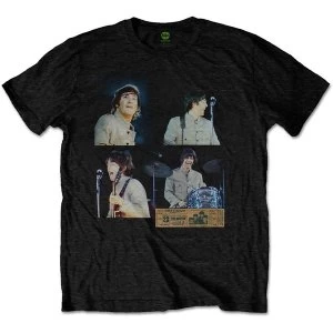 Image of The Beatles - Shea Stadium Shots Mens Medium T-Shirt - Black