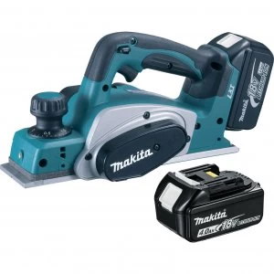 Image of Makita DKP180 18v Cordless LXT Planer 2 x 4ah Li ion Charger Case