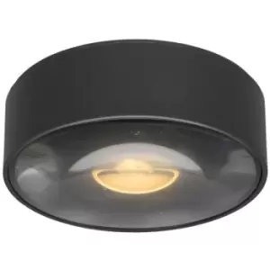 Image of Lucide RAYEN - Surface Mounted Ceiling Spotlight Bathroom - Ø10cm - LED - 1x6W 3000K - IP65 - Black