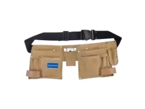 Image of Silverline 395015 Double Pouch Tool Belt 11 Pocket