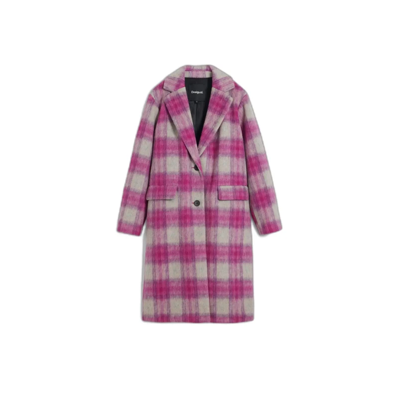 Image of Desigual Womens coat Desigual Pinkcheck Rose Female XL