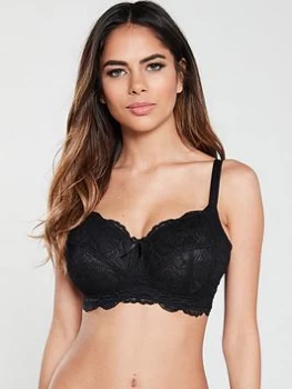 Image of Panache Andorra Non Wired Full Cup Bra - Black, Size 38Hh, Women
