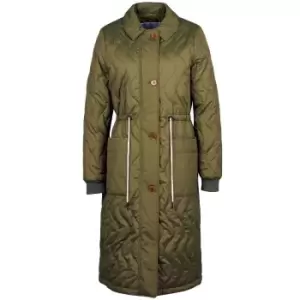 Image of Barbour Womens Astley Quilted Jacket Dk Moss 16