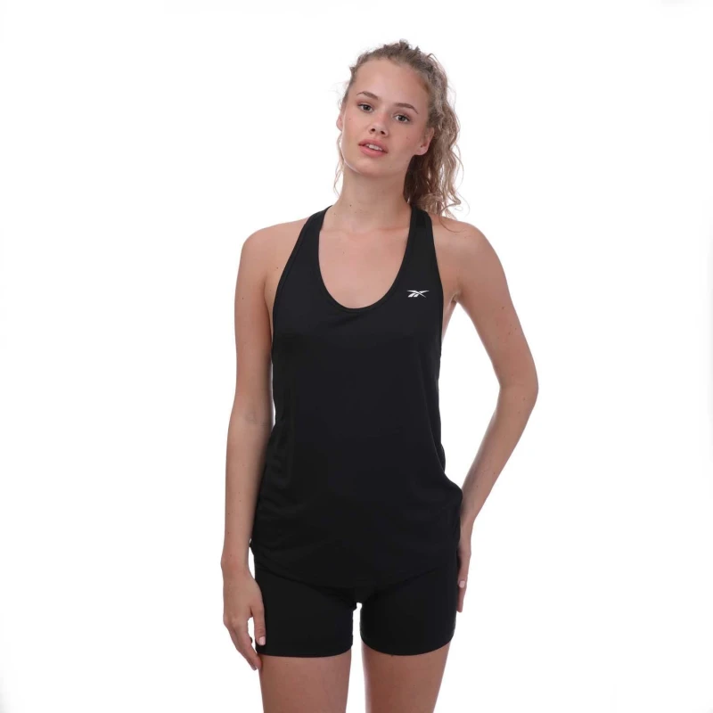 Image of Reebok Workout Ready Mesh Back Tank - Black 20