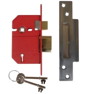 Image of Union StrongBOLT 2200S BS 5 Lever Mortice Sashlock Satin Chrome 68mm Visi