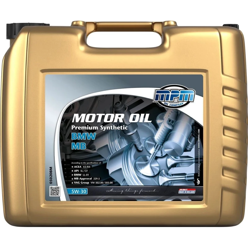 Image of MPM 05020BM Engine oil Motor Oil 5W-30 Premium Synthetic BMW / MB Capacity: 20l, Synthetic Oil Engine Oil (1862)