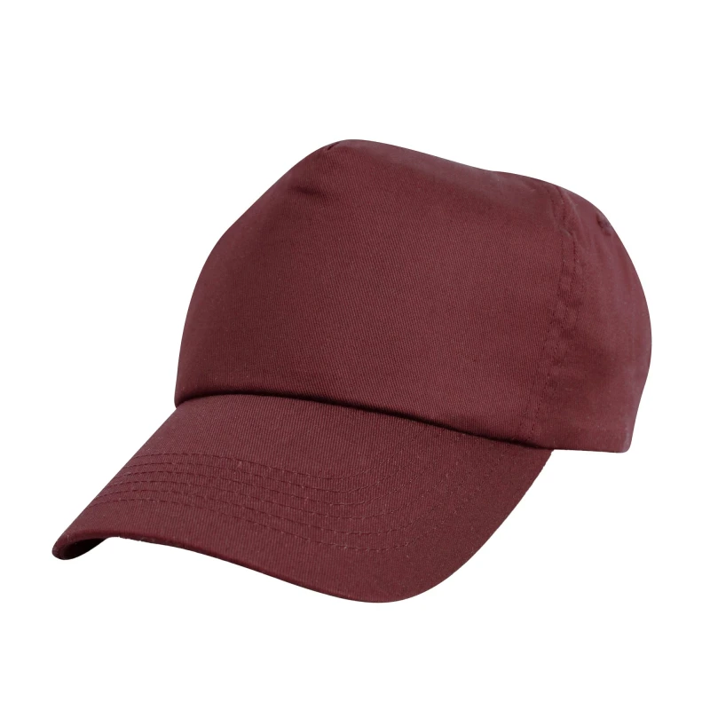 Image of Result Cotton Baseball Cap in Burgundy Burgundy Unisex One Size