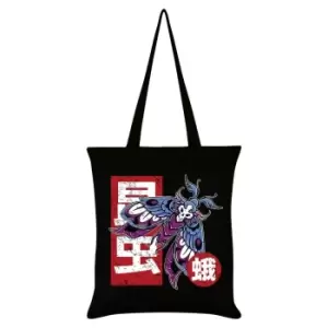 Image of Unorthodox Collective Moth Tattoo Tote Bag (One Size) (Black/Red/Blue)