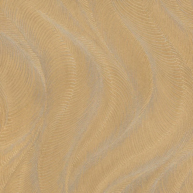 Image of Rasch Opuenza Wave Wallpaper - Gold Gold WN4ZN Unisex