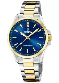 Image of Festina F20655/4 Womens Solar Energy (34mm) Blue Dial / Two Watch