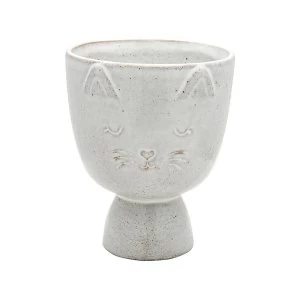 Image of Sass & Belle Speckled Cat Planter