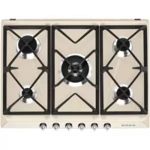 Image of Smeg Victoria SR975PGH 68cm Gas Hob - Cream