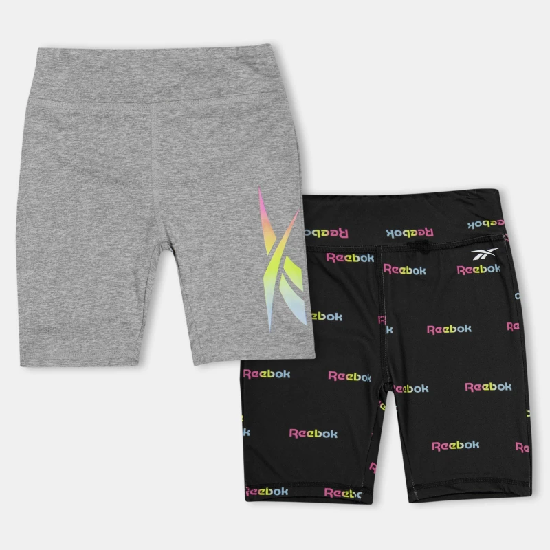 Image of Reebok Kids Jersey Jogger Shorts Black female 2-3 Yrs