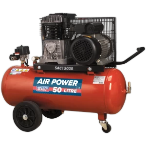 Image of Sealey SAC1503B Air Compressor 50 Litre 240v