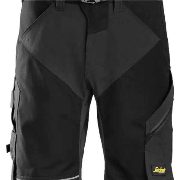 Image of Snickers FlexiWork Work Shorts+ - Black - 46
