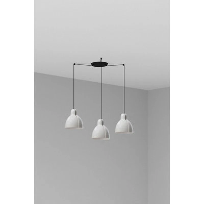 Image of Venice 3 Light Cluster Pendant Ceiling Light White