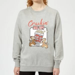 Image of Disney Crackin Me Up Womens Sweatshirt - Grey - M