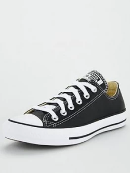 Image of Converse Chuck Taylor All Star Leather Ox - Black White