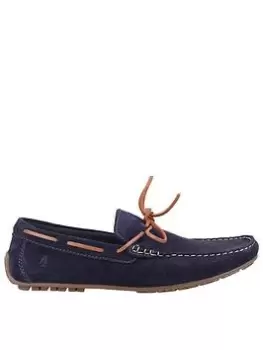 Image of Hush Puppies Reuben Boat Shoe, Navy, Size 9, Men