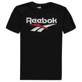 Image of Reebok Short Sleeve Logo T Shirt - Black